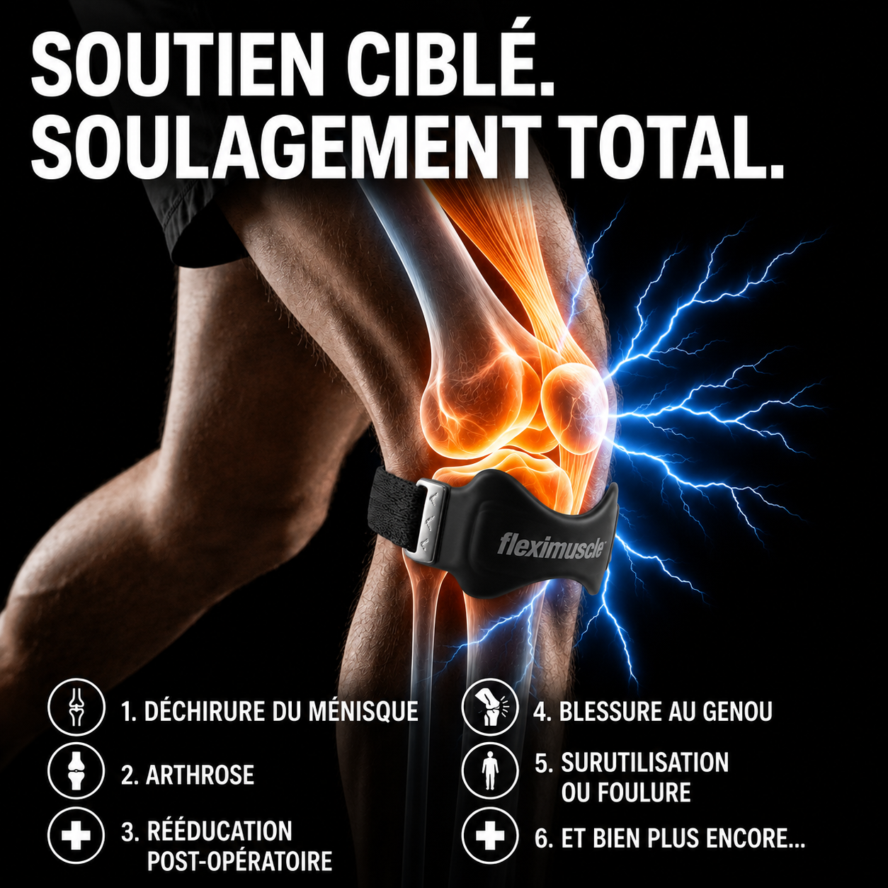 Sangle Rotulienne Premium - Fleximuscle™